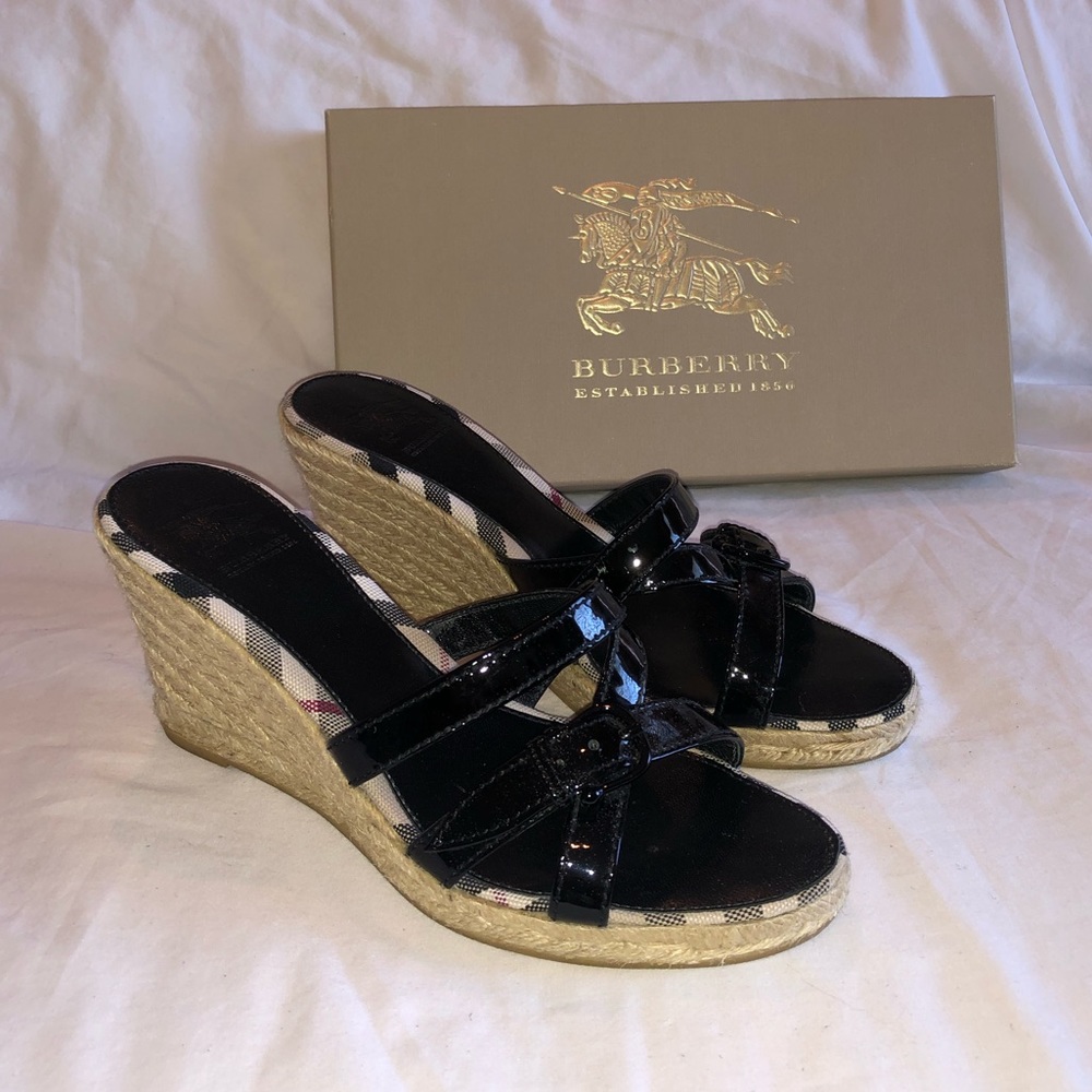 Burberry Wedge Sandals